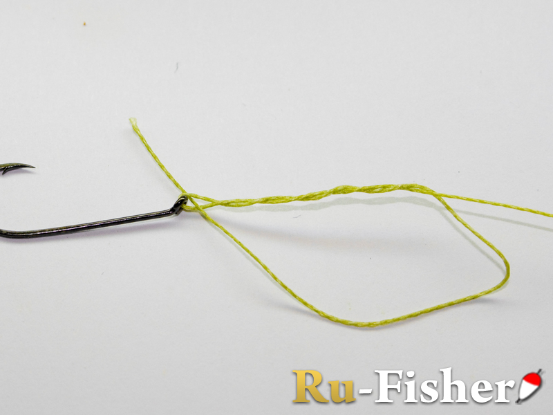 Рыболовный узел Кличн (Clinch Knot). Шаг 3