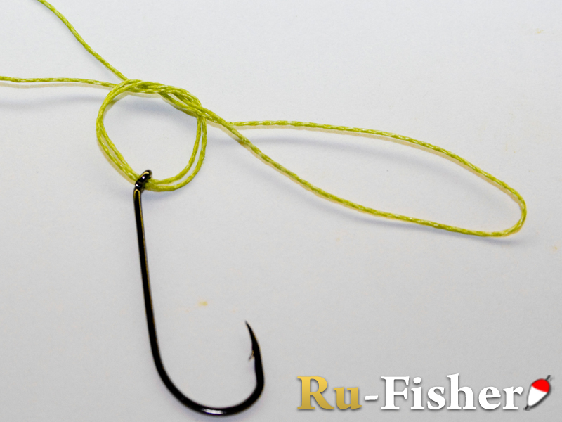Рыболовный узел Паломар (Palomar Knot). Шаг 2